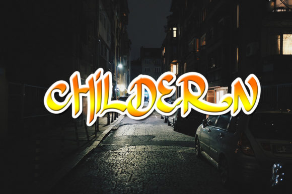 Childern: The Modern Street-Art Font for Bold Branding