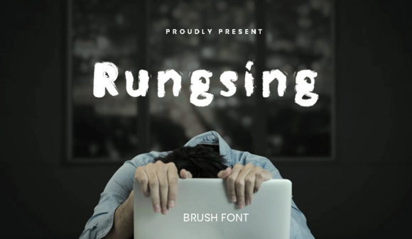 Elevating Visual Communication with the Rungshing Brushed Display Font