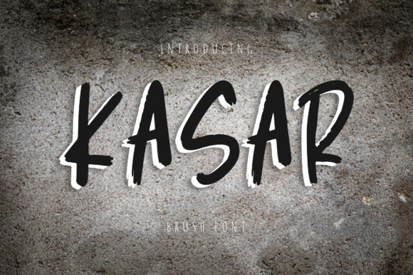 Kasar: Elevating Print Design with Brushed Elegance