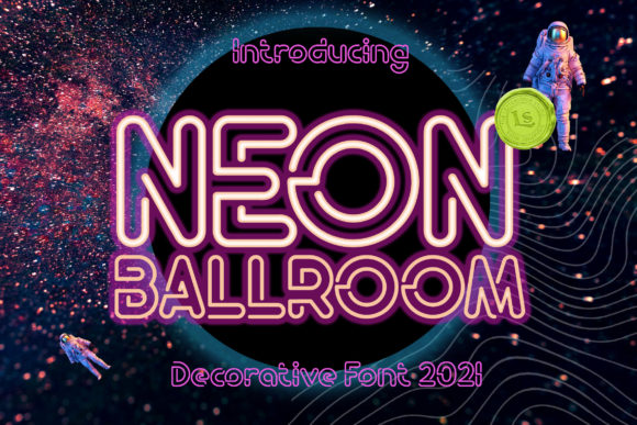 Neon Ballroom: A Retro 3D Display Font for Creative Projects