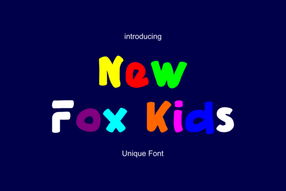 New Fox Kids: The Bold, Whimsical Typeface That Brings Designs to Life