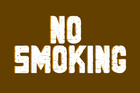 No Smoking: A Bold Typographic Statement for High-Impact Design