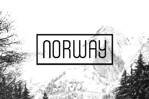 Norway: A Minimalist and Techno Styled Display Font
