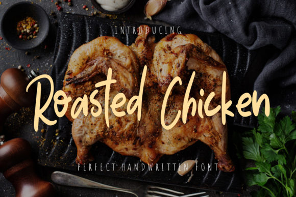 Roasted Chicken: A Handwritten Font for Creative Projects