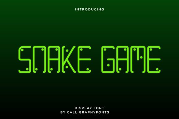 Snake Game: Redefining Digital Aesthetics with a Futuristic Display Font
