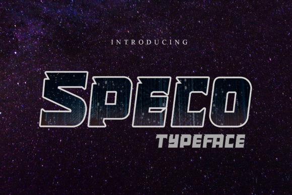 Speco: The Bold Robotic Display Font for Modern Design