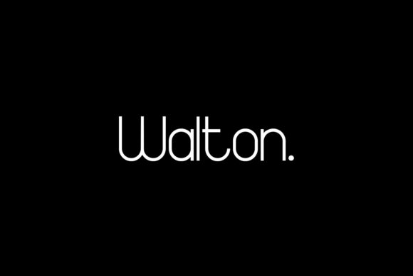 Walton: The Minimalist Font for Modern Design